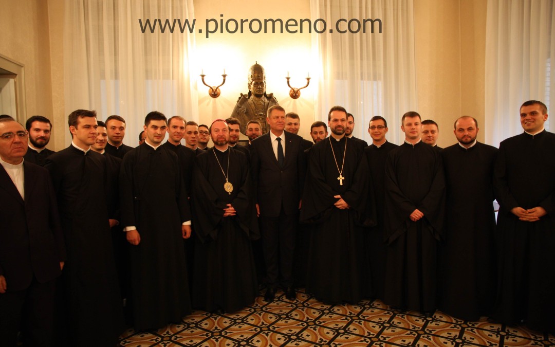 Vizita Președintelui României Klaus Iohannis la Colegiul Pontifical Pio Romeno
